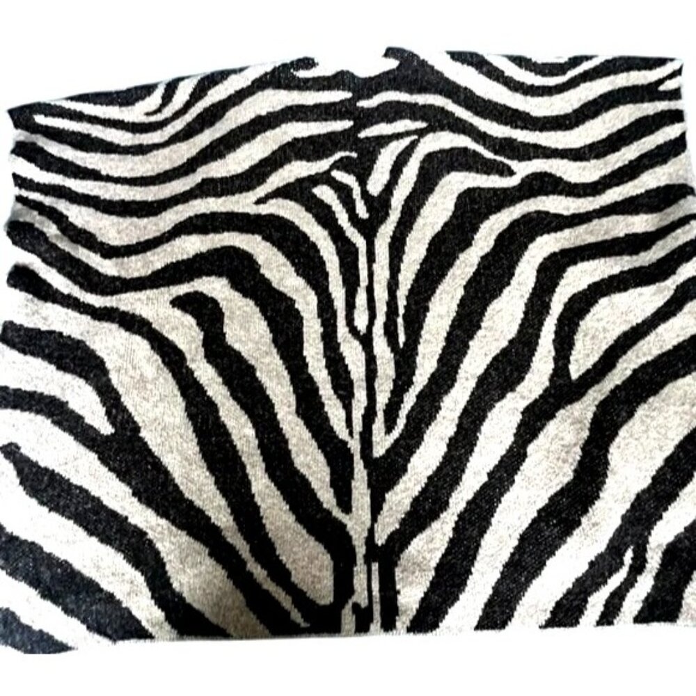 Mara Hoffman Zebra Print Alpaca Wool Blend Open Front Kimono Cardigan O/S Made I - Picture 7 of 14